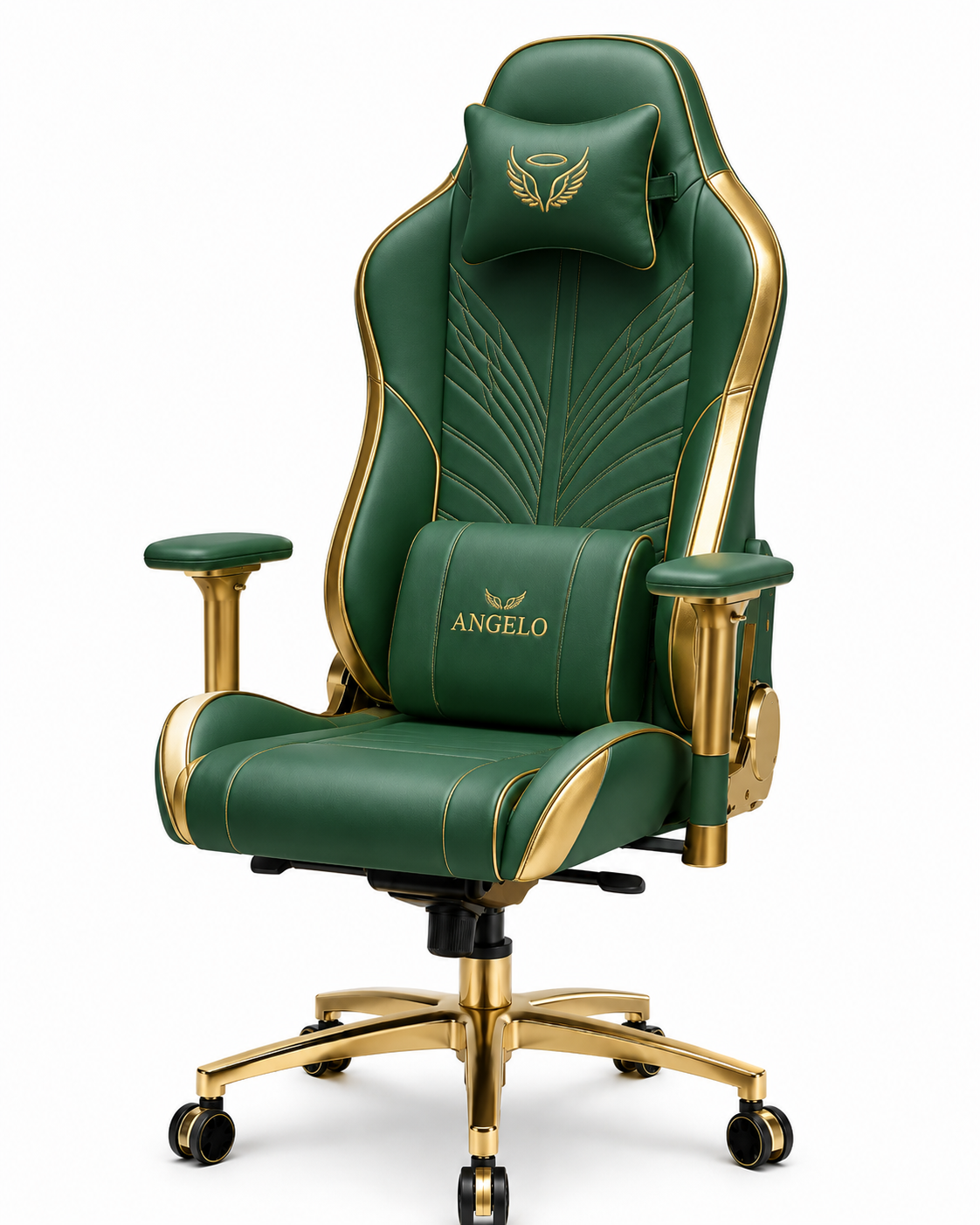 Fotel gamingowo-biurowy Angelo Prestige Emerald